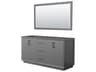 Strada 65" Dark Gray Vanity with 58" Mirror