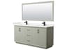 Strada 72" Light Green Vanity with 70" Mirror