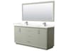 Strada 72" Light Green Vanity with 70" Mirror