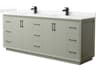 Strada 84" Light Green Vanity
