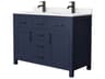 Beckett 48" Dark Blue Vanity