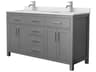 Beckett 60" Dark Gray Vanity