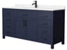 Beckett 66" Dark Blue Vanity