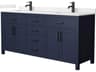 Beckett 72" Dark Blue Vanity