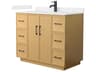 Elan-TK 42" Light Oak Vanity with Toe Kick
