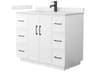 Elan-TK 42" White Vanity with Toe Kick
