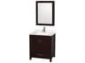 Sheffield 30" Espresso Vanity with Medicine Cabinet