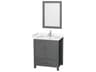 Sheffield 30" Dark Gray Vanity with 24" Mirror