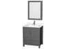 Sheffield 30" Dark Gray Vanity with Medicine Cabinet