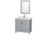 Sheffield 36" Gray Vanity with 24" Mirror