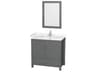 Sheffield 36" Dark Gray Vanity with 24" Mirror