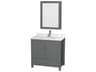 Sheffield 36" Dark Gray Vanity with Medicine Cabinet