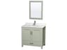 Sheffield 36" Light Green Vanity with 24" Mirror