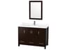 Sheffield 48" Espresso Vanity with 24" Mirror