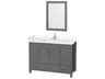 Sheffield 48" Dark Gray Vanity with 24" Mirror