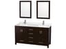 Sheffield 60" Espresso Vanity with 24" Mirror