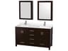 Sheffield 60" Espresso Vanity with Medicine Cabinet