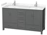 Sheffield 60" Dark Gray Vanity