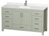 Sheffield 60" Light Green Vanity