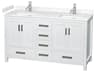 Sheffield 60" White Vanity