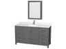 Sheffield 60" Dark Gray Vanity with Medicine Cabinet