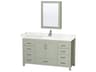 Sheffield 60" Light Green Vanity with Medicine Cabinet