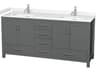 Sheffield 72" Dark Gray Vanity