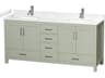 Sheffield 72" Light Green Vanity