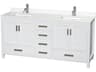 Sheffield 72" White Vanity
