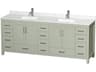 Sheffield 84" Light Green Vanity