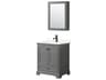 Deborah 30" Dark Gray Vanity with Medicine Cabinet