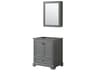 Deborah 29" Dark Gray Vanity with Medicine Cabinet