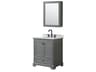 Deborah 30" Dark Gray Vanity with Medicine Cabinet