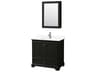 Deborah 36" Dark Espresso Vanity with Medicine Cabinet