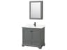 Deborah 36" Dark Gray Vanity with Medicine Cabinet