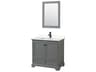 Deborah 36" Dark Gray Vanity with 24" Mirror