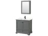 Deborah 36" Dark Gray Vanity with Medicine Cabinet