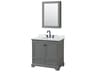 Deborah 36" Dark Gray Vanity with Medicine Cabinet