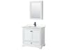Deborah 36" White Vanity with Medicine Cabinet