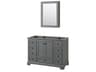Deborah 47" Dark Gray Vanity with Medicine Cabinet