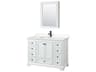 Deborah 48" White Vanity with Medicine Cabinet