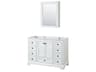 Deborah 47" White Vanity with Medicine Cabinet