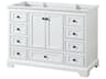 Deborah 47" White Vanity