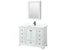 Deborah 48" White Vanity with Medicine Cabinet