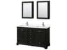 Deborah 60" Dark Espresso Vanity with Medicine Cabinet