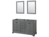 Deborah 59" Dark Gray Vanity with 24" Mirror