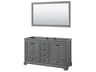 Deborah 59" Dark Gray Vanity with 58" Mirror