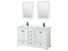 Deborah 60" White Vanity with 24" Mirror