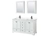 Deborah 60" White Vanity with Medicine Cabinet
