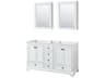Deborah 59" White Vanity with Medicine Cabinet